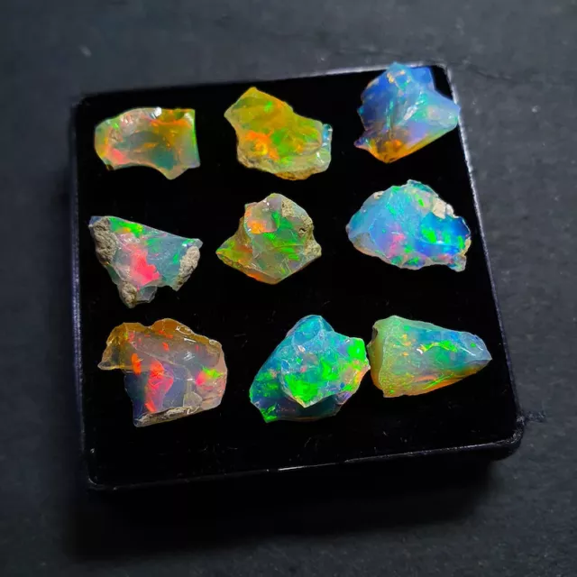 Raw Fire Opal, Opal Rough, Welo Rough