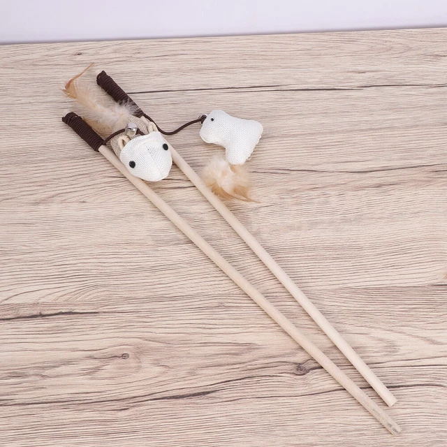 2 Pcs Jouet Pour Chat Teaser Jouets D'artisanat Manuel De Compagnie