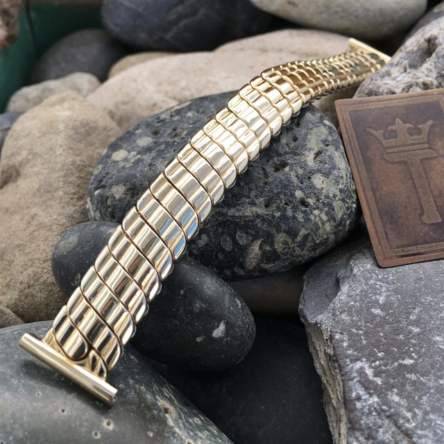 12k Gold-Filled Expansion nos 1950s Premium Vintage Watch Band Flex-Let USA