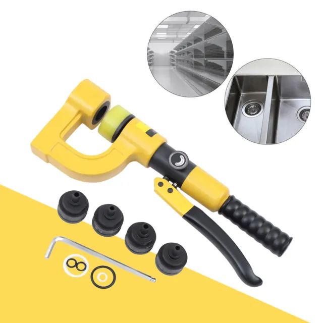 Portable Metal Hole Digger Hydraulic Punch Kit Hydraulic Hole Punching Device US