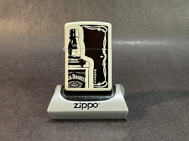 2012 Jack Daniels Zippo Matte White Silhouette   New No Box Unfired 3