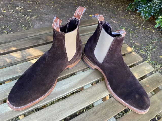 RM Williams Craftsman Suede Boots - Size  8G- RRP $650