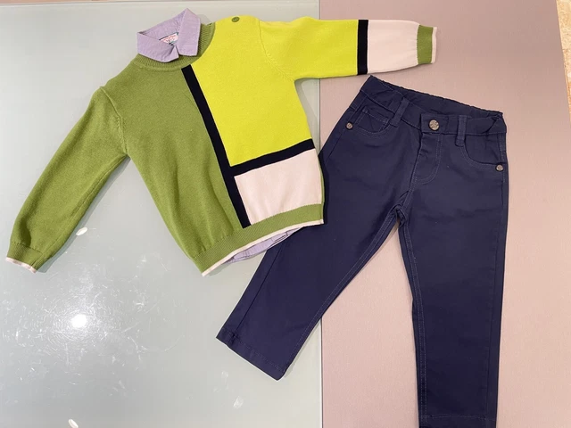 Completo Neonato - Maglione 3 Pezzi Colorato - 12-36Mesi - Box 96pz Ingrosso