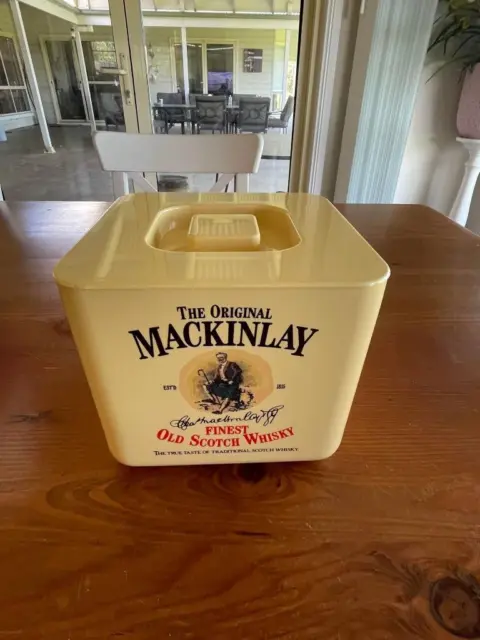 The Orig Mackinlay Old Scotch Whisky Vintage Ice Bucket England Brand New Cond