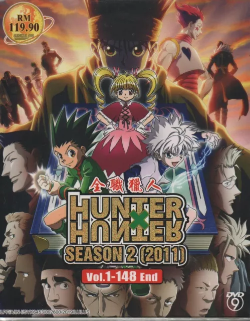 End　Vol.1-148　Hunter　$67.55　DVD　HUNTER　English　X　PicClick　ANIME　Season　Dubbed　(2011)　AU