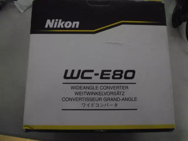NEW Nikon WC-E80 Wide Angle Converter 0.8x Lens f/ Coolpix 5400 5700 8700 8800