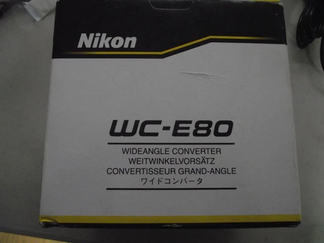 NEW Nikon WC-E80 Wide Angle Converter 0.8x Lens f/ Coolpix 5400 5700 8700 8800 NEW Nikon WC-E80 Wide Angle Converter 0.8x Lens f/ Coolpix 5400 5700 8700 8800