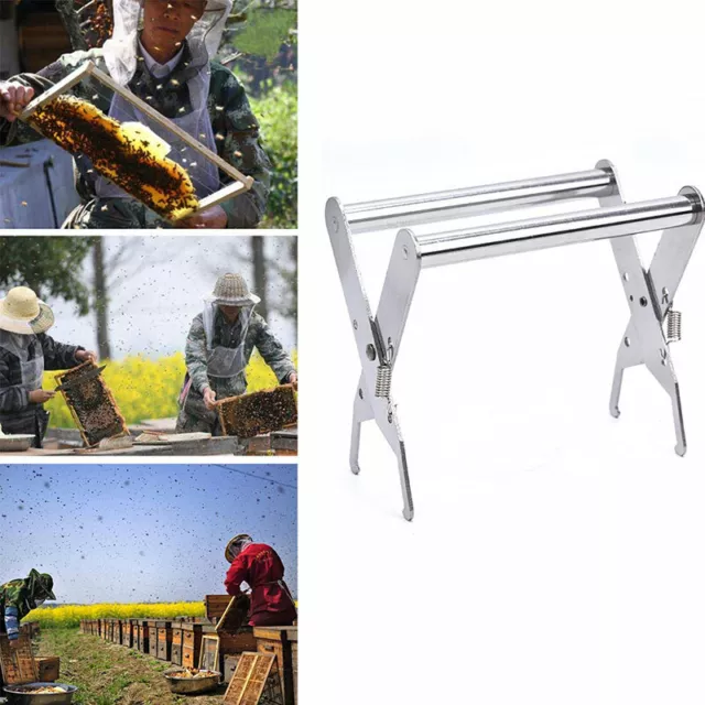 Stainless Steel Bee Hive Frame Holder Lifter Capture Grip Tool Beekeeping Eq.EL