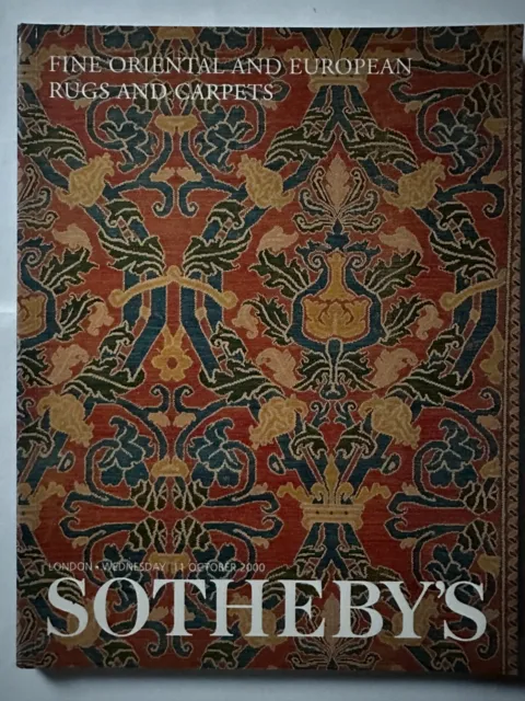 Sotheby's Fine Oriental and European Rugs and Carpets London 11 october 2000