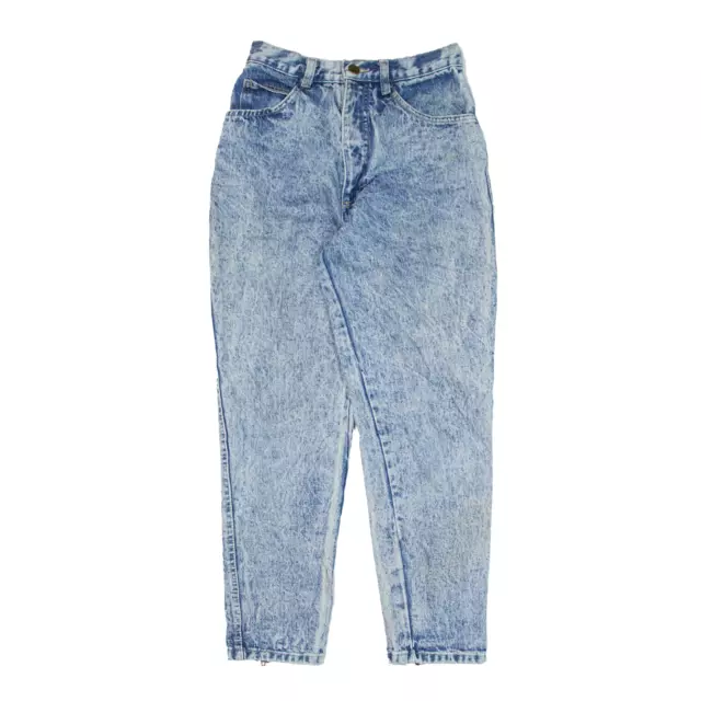 Vintage Womens Jeans Blue Denim Regular Mom Acid Wash W22 L25