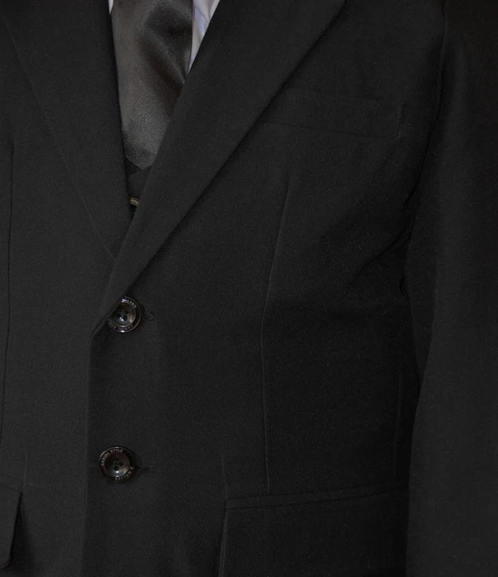 (CLEARANCE) Quality 06 PCS 05 PCS Black Boy Suits Christening Formal Wedding 3