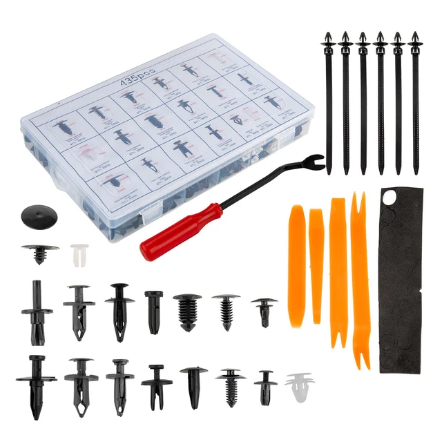 467Pcs Car Retainer Clips Auto Fastener Cars Body Push Trim Pin Rivet Bumper Kit
