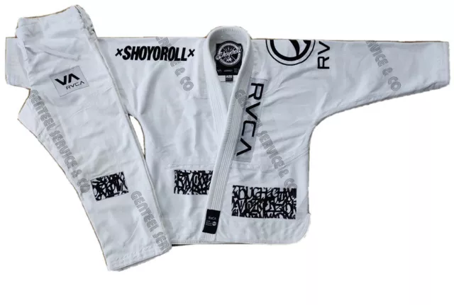 SHOYOROLL TOP QUALITY Brazilian Jiu Jitsu Gi White RVCA Batch