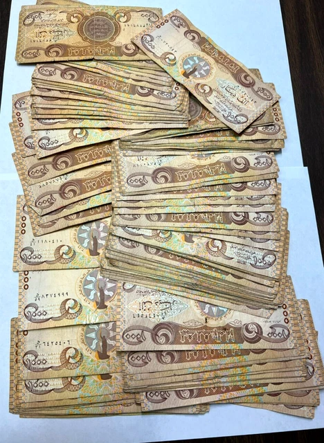 100,000 IRAQI DINARS (100 x 1,000 Iraq Dinar Notes) IQD Currency Lot