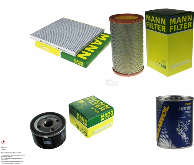 5w30 C3 Filter Inspektionspaket + 5W30 Passend Für C3 207 SW 1.1 + 1.4 5w30 Total
