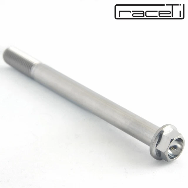 M10 Titane 120mm Tête Hexagonale Bride Boulons Ti 1.25 Fil 120 MM Forgé CNC Gr 5