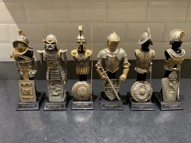 Franklin Mint Armour through the ages Collection 6 figurines
