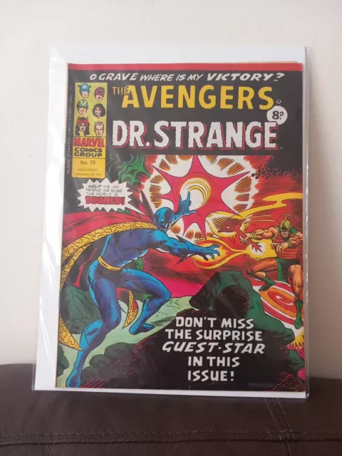 The Avengers Dr. Strange No. 75 Feb 22nd 1975 UK Comic 8p
