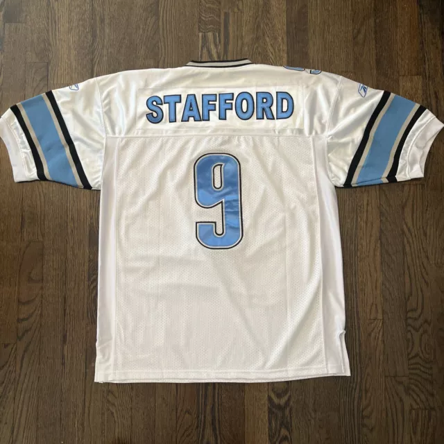 4XL Vtg Stitched Reebok DRE BLY #32 Detroit Lions Jersey Mens XXXXL Blue