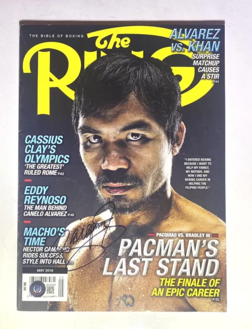 Manny Pacquiao Signed May 2016 The Ring Magazine (BAS BE58548)