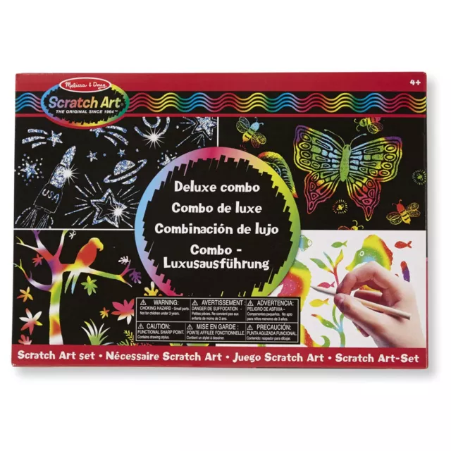 Melissa & Doug de Luxe Scratch Art Set Enfants Créatif Activité 4+