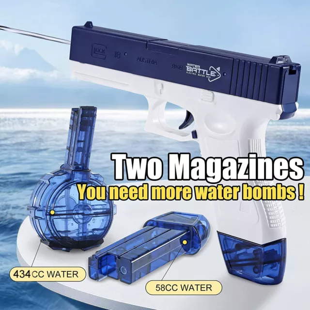 Wasserpistole Glock elektrische automatische Wasser Pistole Water Gun +2 Magazin