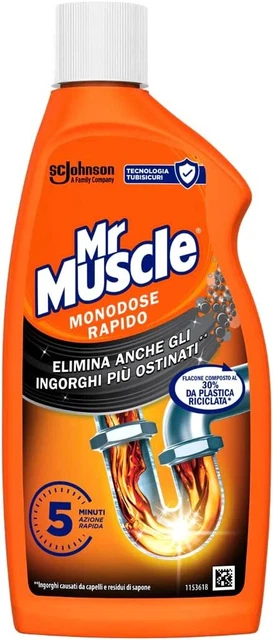 ✅Mr Muscle Tubi e Scarichi Gel, Stura lavandini e Scarichi, Disgorgante✅