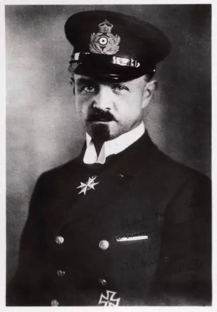Captain Peter Strasser German Airship Commander Wwi Aviation History Old Photo