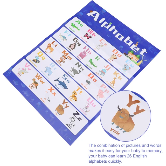 PRESCHOOL CLASSROOM ABC Posters Alphabet Letters Learning Chart Toys £6 ...
