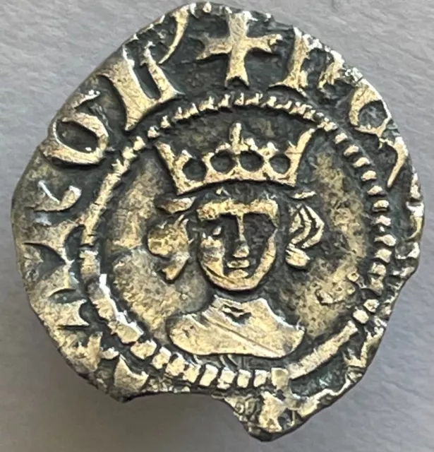 1422-60 Henry VI (6th) Silver Hammered Halfpenny London mint