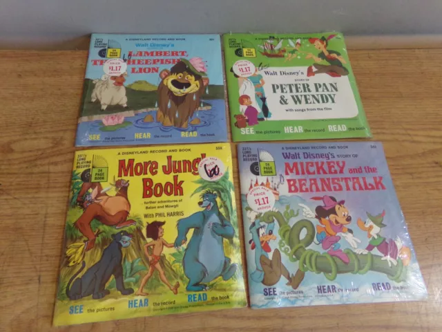 Lot Of 11 Walt Disney Disneyland Record And Book Sets New Sealed