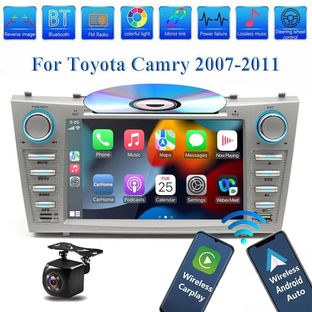FOR TOYOTA CAMRY 2007 2008 2009-2011 8” Car DVD Player GPS CarPlay Stereo + CAM