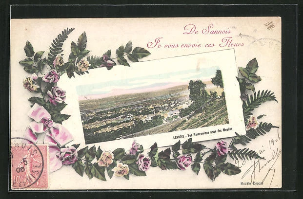 CPA Sannois, Vue panoramique prise des Moulins 1906