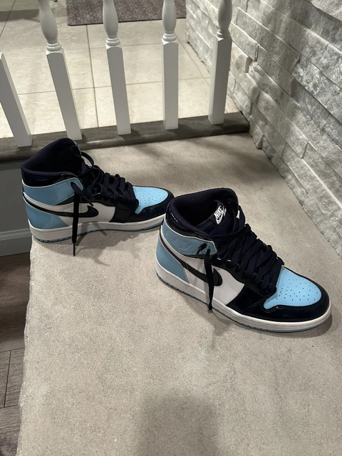 NIKE AIR JORDAN 1 HIGH OG BLUE CHILL Size WOMENS 8 Euc NIKE AIR JORDAN 1 HIGH OG BLUE CHILL Size WOMENS 8 Euc