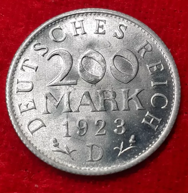 Deutsches Reich 200 Mark 1923 D Originalbilder