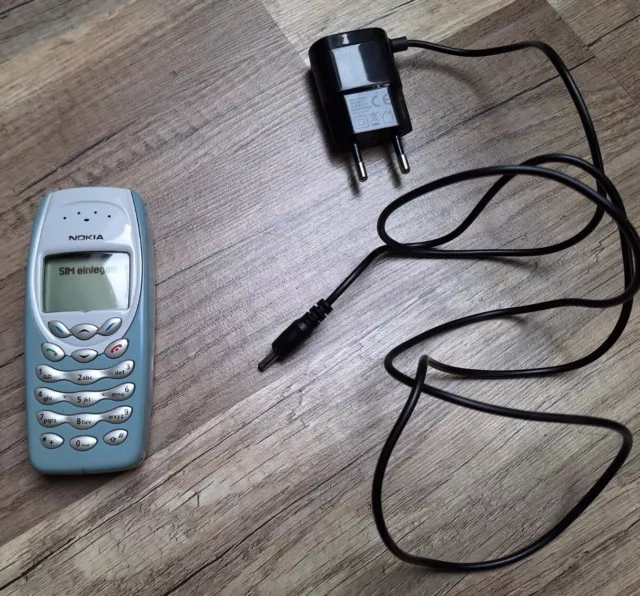 Nokia  3410 - Weiß/Blau Handy