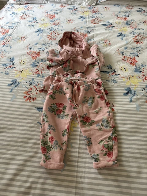 Top floreale rosa per ragazze 18-24 mesi e leggings di Next