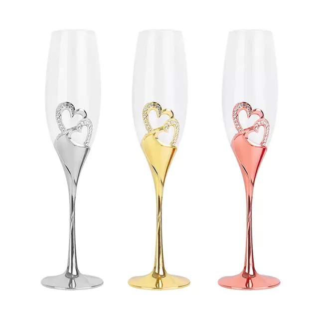 Bicchiere da champagne Flute soffiato a mano Bicchiere da tostatura a forma di