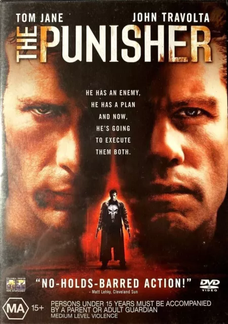 The Punisher - Tom Jane John Travolta - Dvd Region 4 Australia