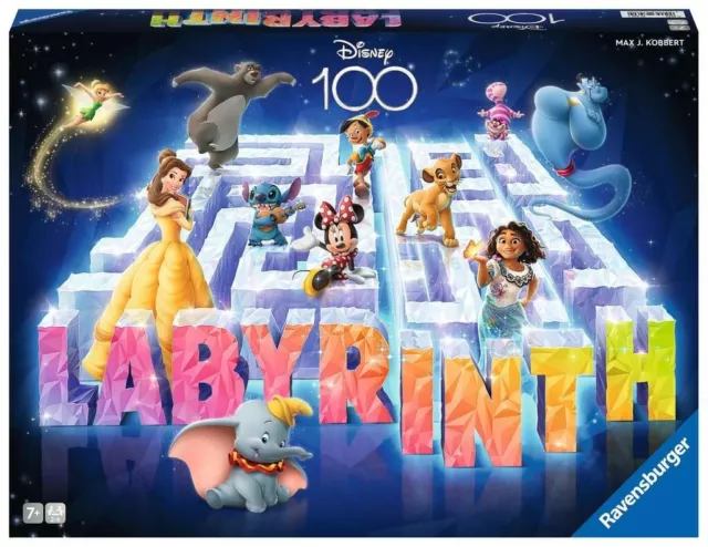 Ravensburger Familienspiel - 27460 Disney 100 Das verrückte Labyrinth