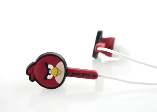 Angry Birds Casque In-Ear Stéréo Rouge IPHONE IPAD Ipod 3DS Accessoire Pack Neuf 2