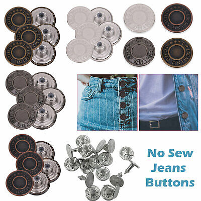 Jeans Denim Bottoni Borchie Con Retro Pin per Craft Clothing Accessori 10-100pcs