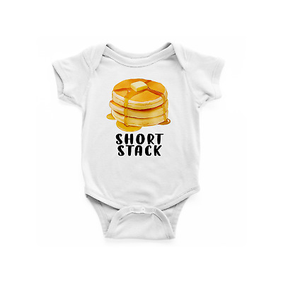 Short Stack Pancake bodysuit, Pancake Baby bodysuit, Funny Baby Grow/vest gift
