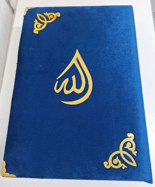 Quran (Blue has the cover)