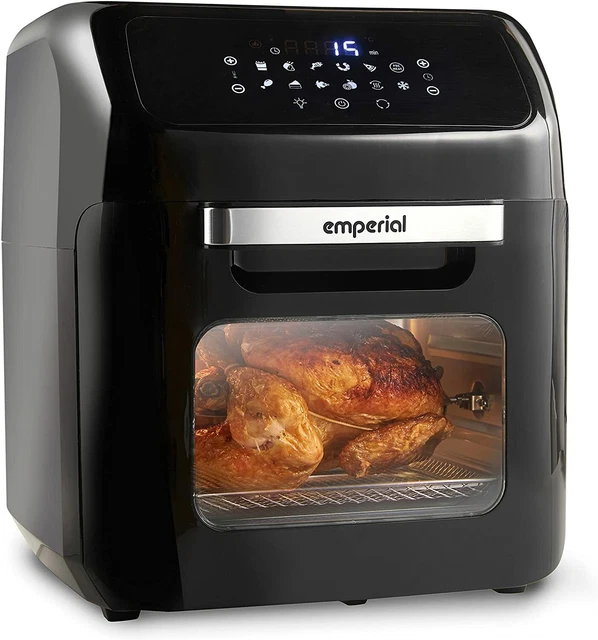 EMPERIAL 12L AIR Fryer Oven Digital Convection Rotiserrie & Dehydrator