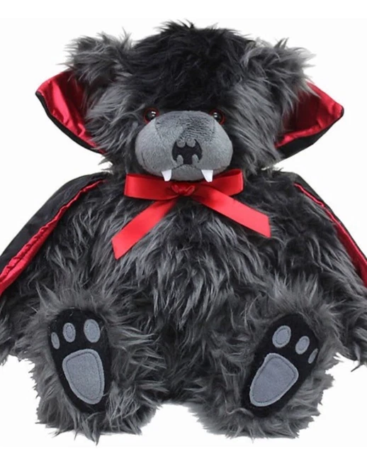 Ted The Impaler Vampire Bear Plush Toy by Spiral In Clear Backpack