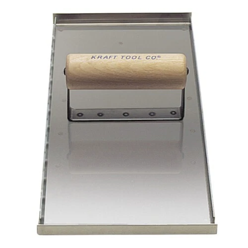 13-1/2" x 6" Safety Ramp Hand Straight Groover 1" Spacing with Wood Handle