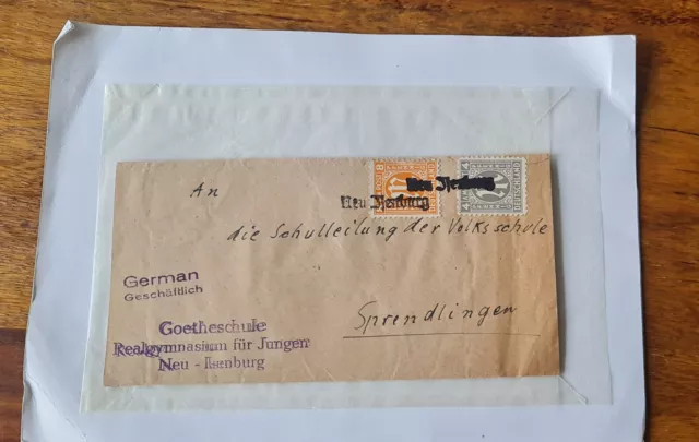 Alte Briefmarke samt alten Brief