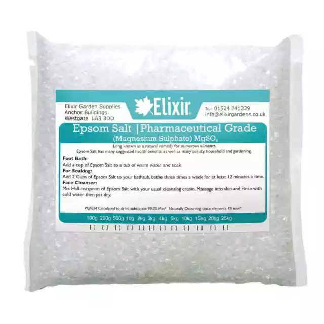 5kg Epsom Salt Pharmaceutical Grade Magnesium Sulphate Bath Finest Quality