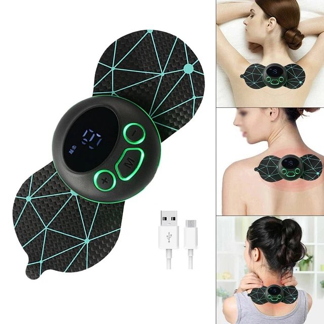 Pegatina de masaje cuello masajeador cervical PET carga USB portátil